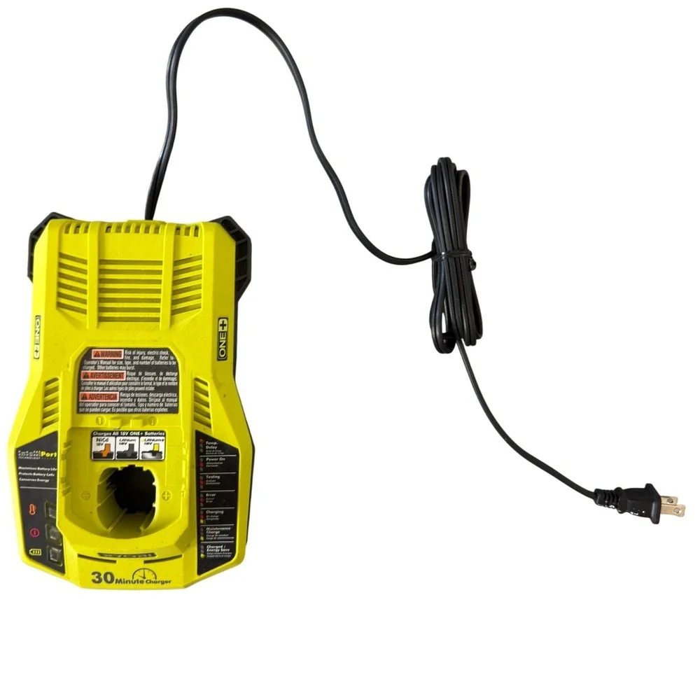 Ryobi P117 18V ONE+ IntelliPort 30 Minute Fast Battery Charger Dual Chemistry
